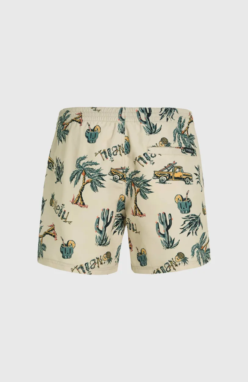 Hot O’Neill Mix And Match Cali Print 15'' Zwembroek | Beige Venice Beach