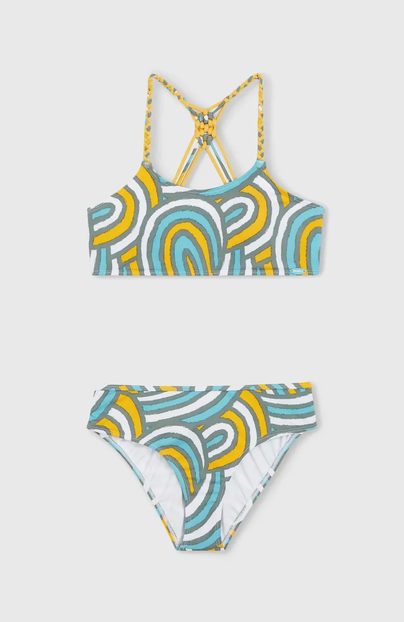 New O’Neill Mix And Match Tropics Bikiniset | Blue Rainbow Stripe
