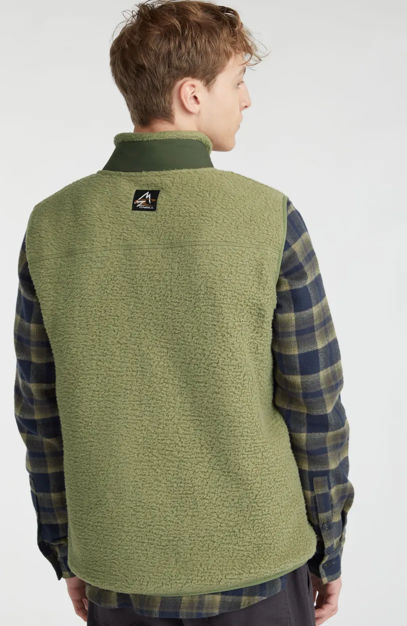 O’Neill Mouwloos Vest High-Pile | Deep Lichen Green