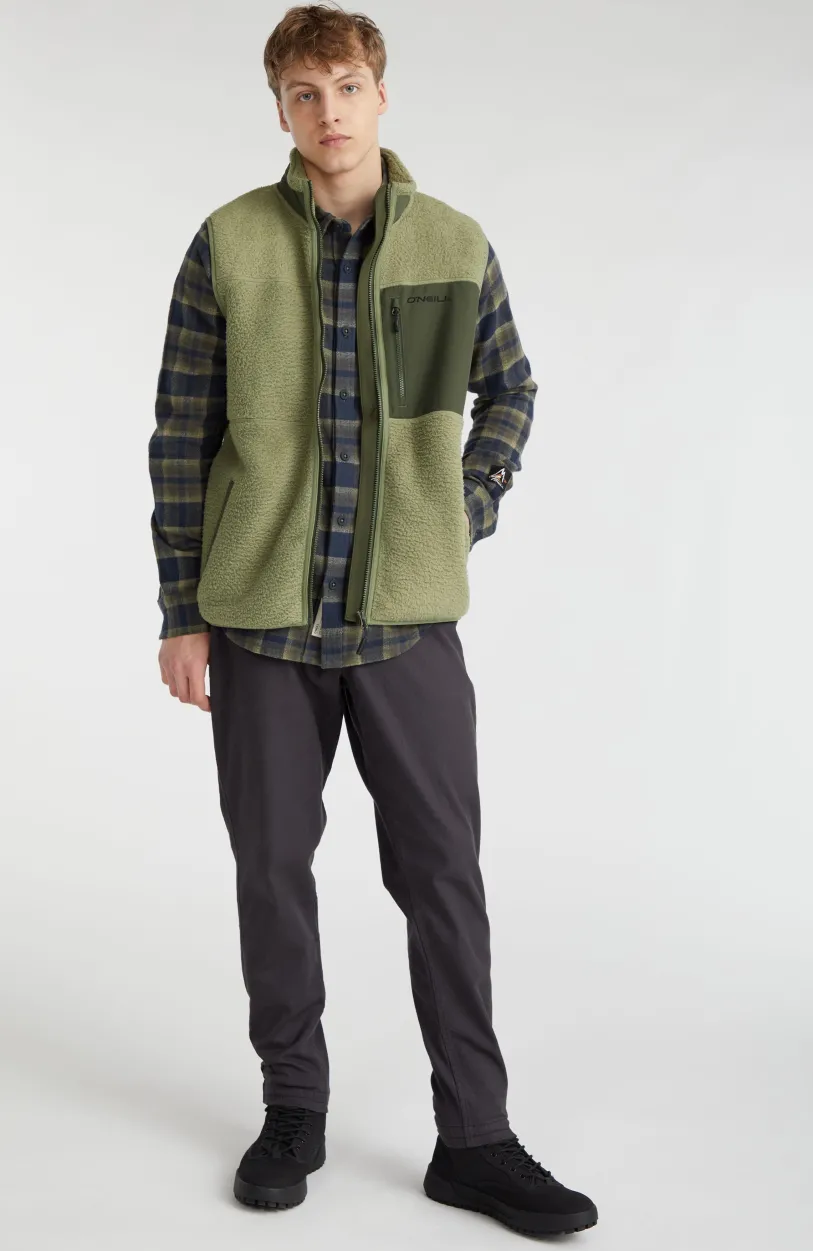 O’Neill Mouwloos Vest High-Pile | Deep Lichen Green
