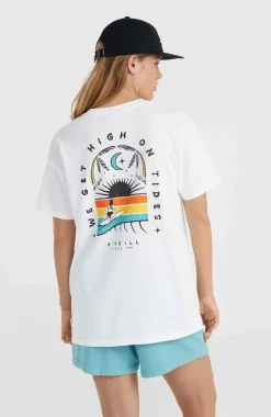 Outlet O’Neill O'Neill Beach Vintage High On Tides T-shirt | Snow White