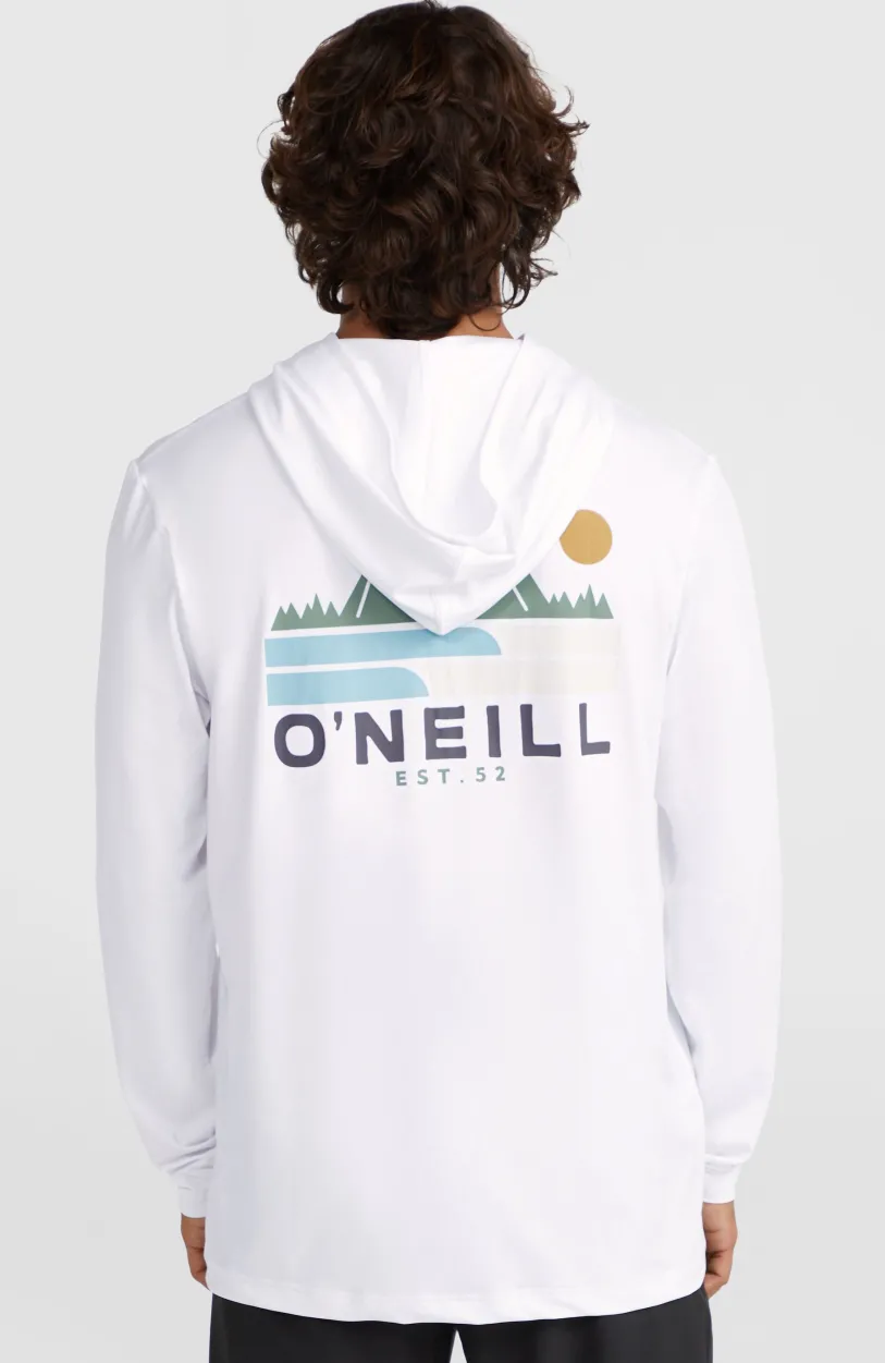 O’Neill O'Neill TRVLR Series UPF Shirt Met Lange Mouwen En Capuchon | Snow White