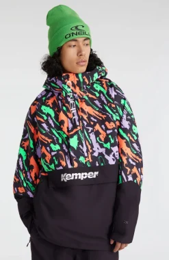 Best O’Neill O'Riginals Anorak Wintersportjas | Black Kemper Print