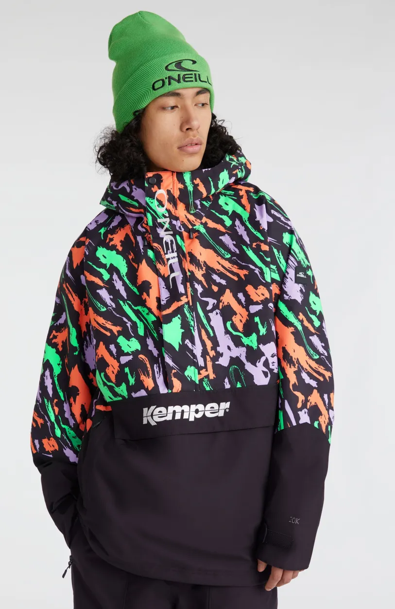 Best O’Neill O'Riginals Anorak Wintersportjas | Black Kemper Print