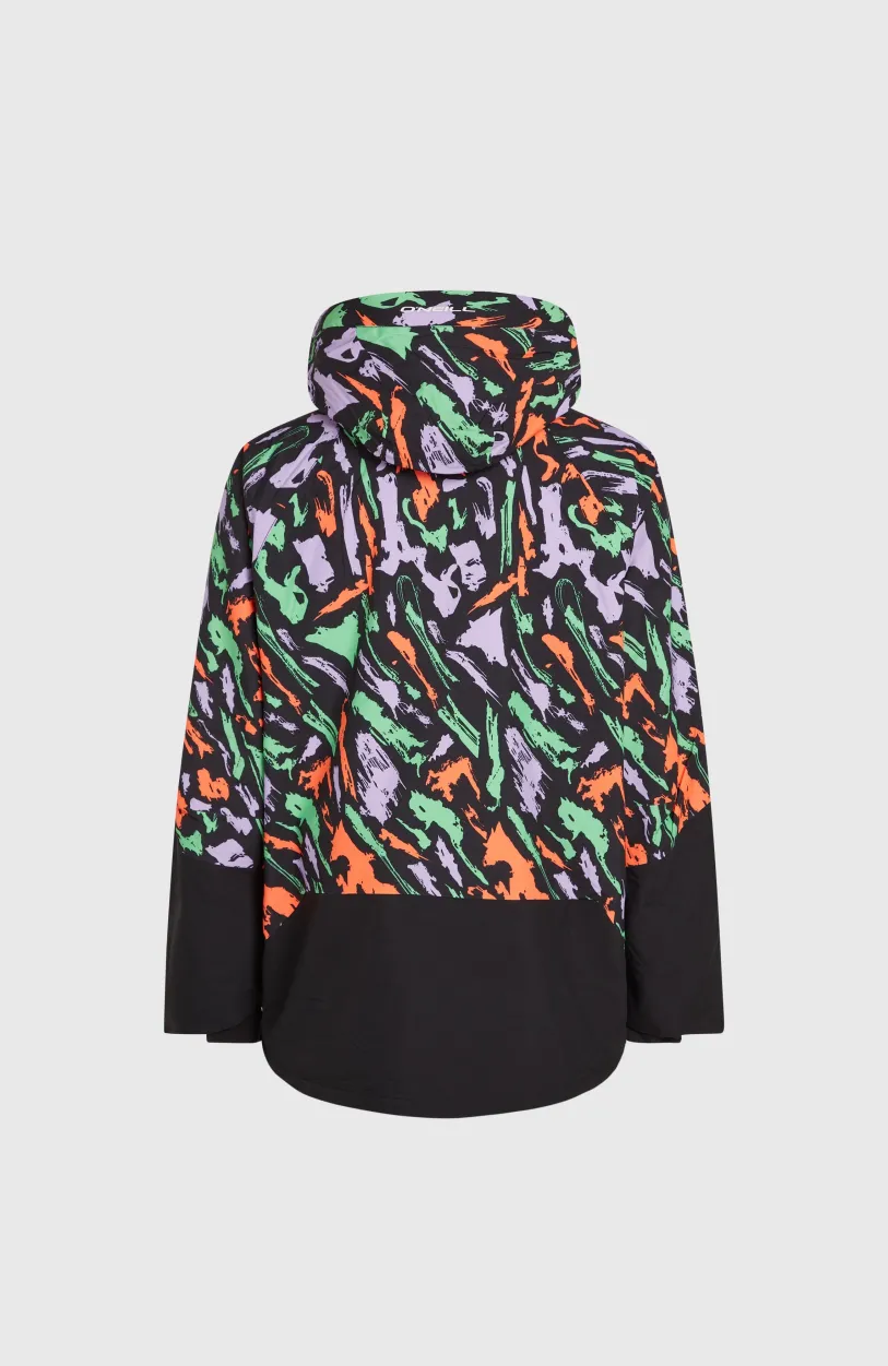 Best O’Neill O'Riginals Anorak Wintersportjas | Black Kemper Print