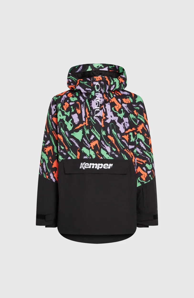 Best O’Neill O'Riginals Anorak Wintersportjas | Black Kemper Print