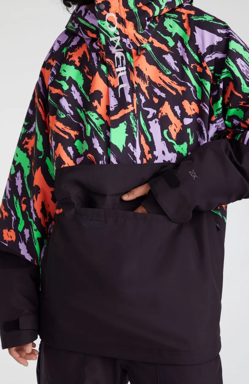 Best O’Neill O'Riginals Anorak Wintersportjas | Black Kemper Print