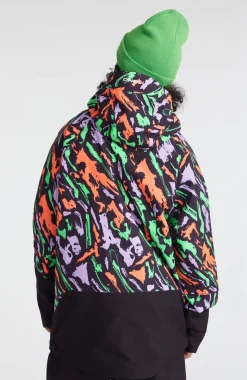 Best O’Neill O'Riginals Anorak Wintersportjas | Black Kemper Print