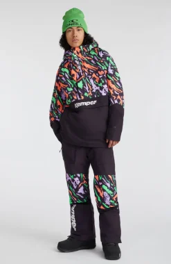 Best O’Neill O'Riginals Anorak Wintersportjas | Black Kemper Print