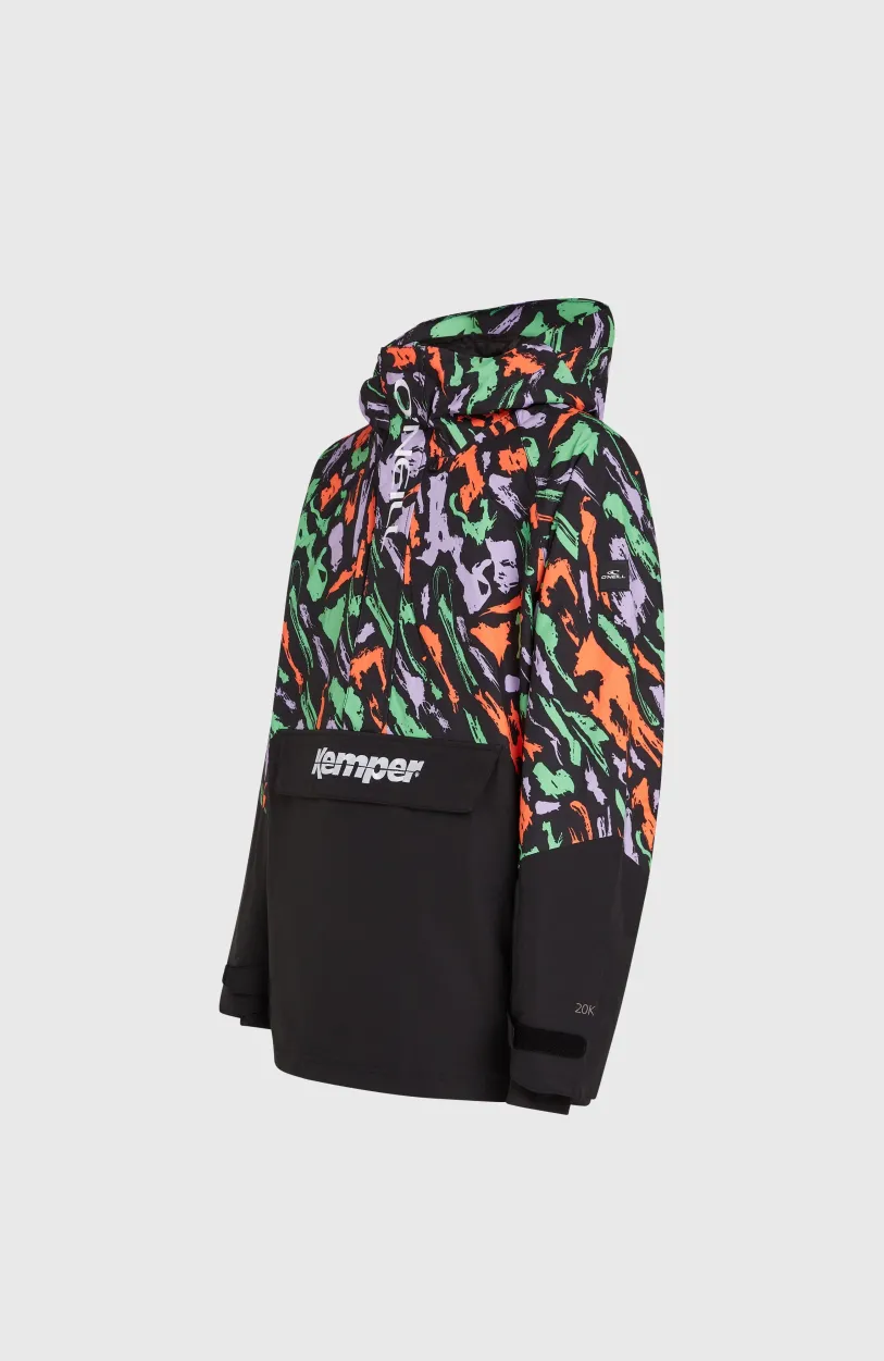 Best O’Neill O'Riginals Anorak Wintersportjas | Black Kemper Print