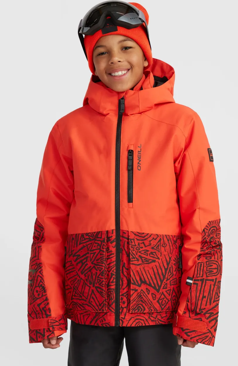 O’Neill O'Riginals Block Wintersportjas | Red Sketcheritage