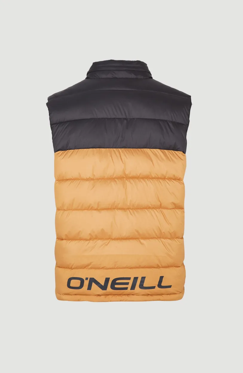 Best O’Neill O'Riginals Puffer Bodywarmer | Rich Caramel Colour block