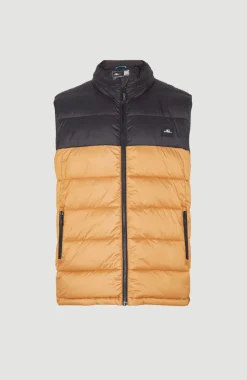 Best O’Neill O'Riginals Puffer Bodywarmer | Rich Caramel Colour block
