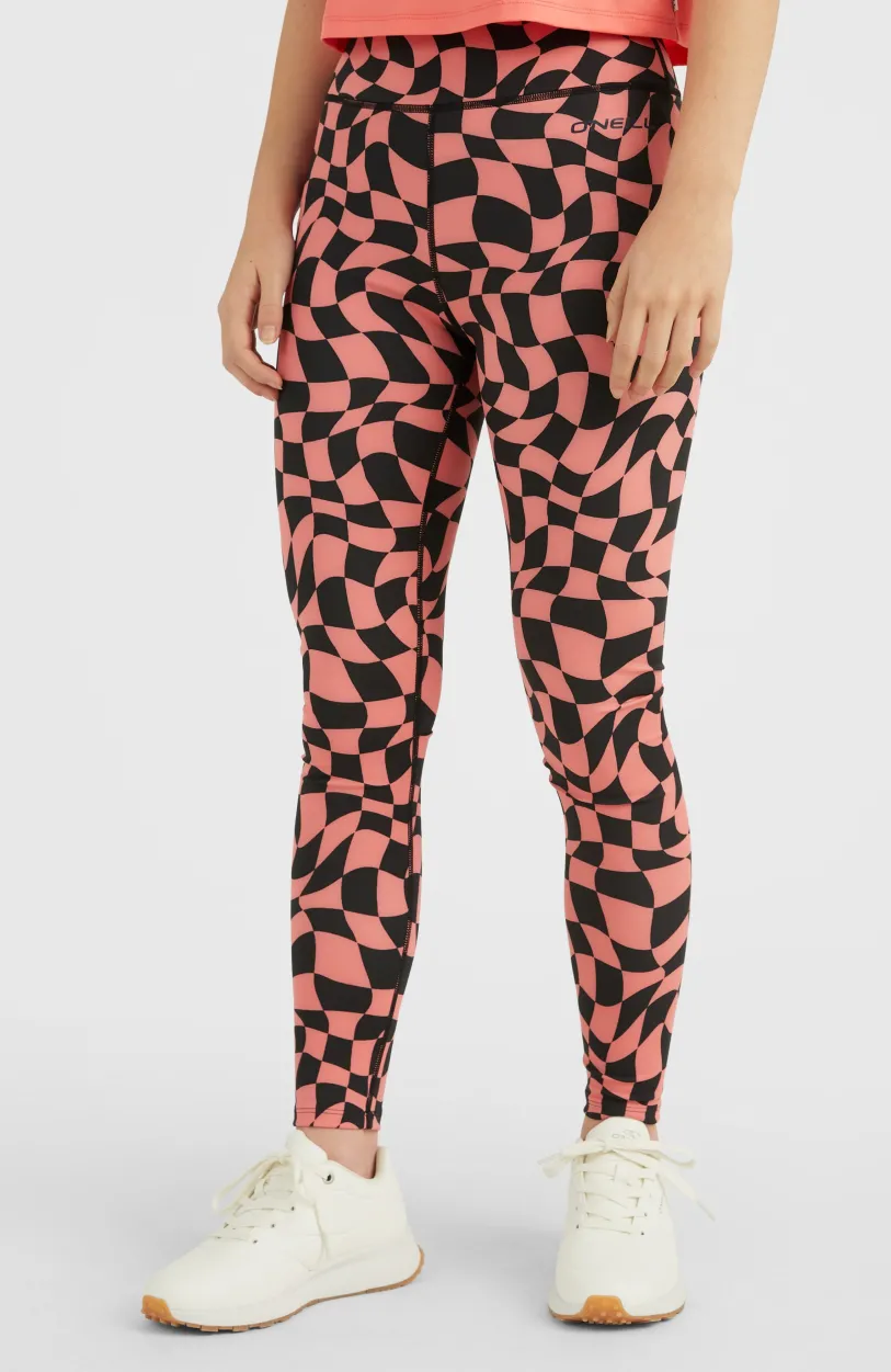 Online O’Neill Outdoor Active High-Waist Legging | Pink Checkboard