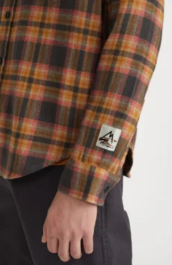 Outlet O’Neill Overhemd O'Neill TRVLR Series Flannel Check | Beige Shadow Check