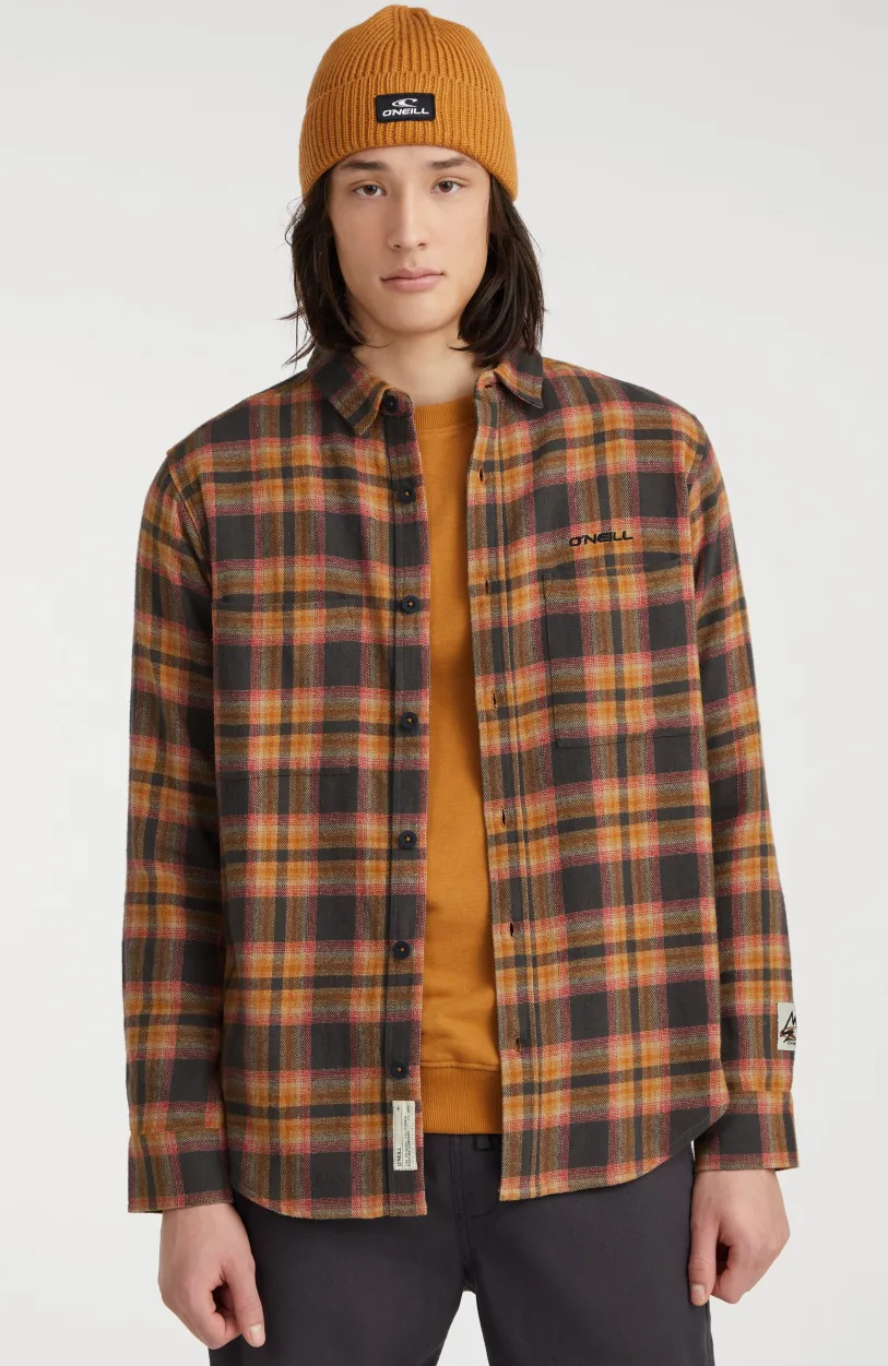 Outlet O’Neill Overhemd O'Neill TRVLR Series Flannel Check | Beige Shadow Check