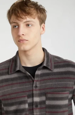 O’Neill Overhemd Superfleece | Grey Crossover Stripe
