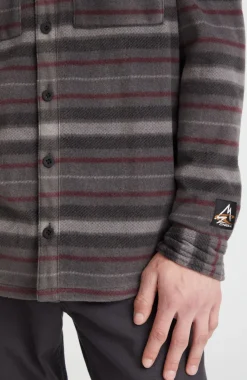 O’Neill Overhemd Superfleece | Grey Crossover Stripe