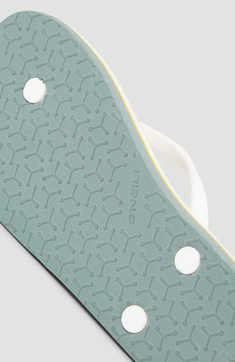 Hot O’Neill Profile Graphic Slippers | White Bluemchen