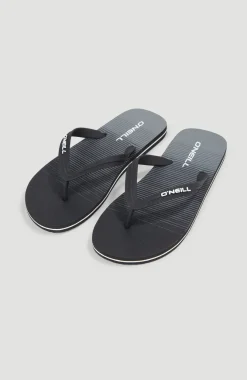 Clearance O’Neill Profile Graphic Slippers | Black Simple Gradient B Panel