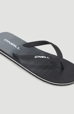 Clearance O’Neill Profile Graphic Slippers | Black Simple Gradient B Panel