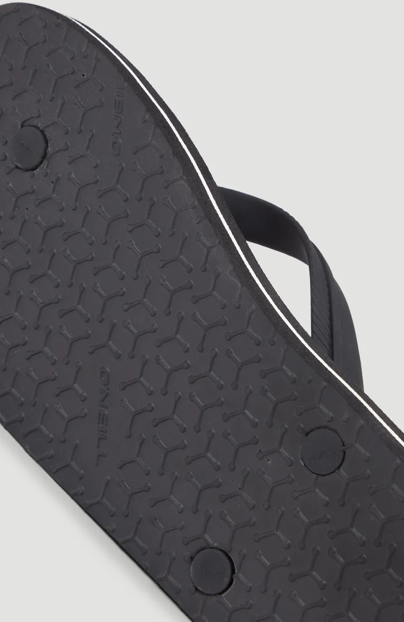 Clearance O’Neill Profile Graphic Slippers | Black Simple Gradient B Panel