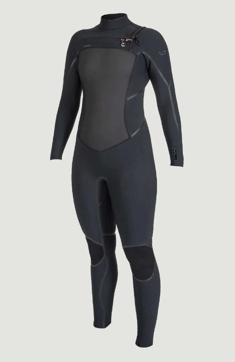 Clearance O’Neill Psycho Tech 5/4mm Chest Zip Full Wetsuit | BLACK/BLACK