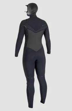 Online O’Neill Psycho Tech 6/4mm Chest Zip Full Wetsuit Met Kap | BLACK/BLACK