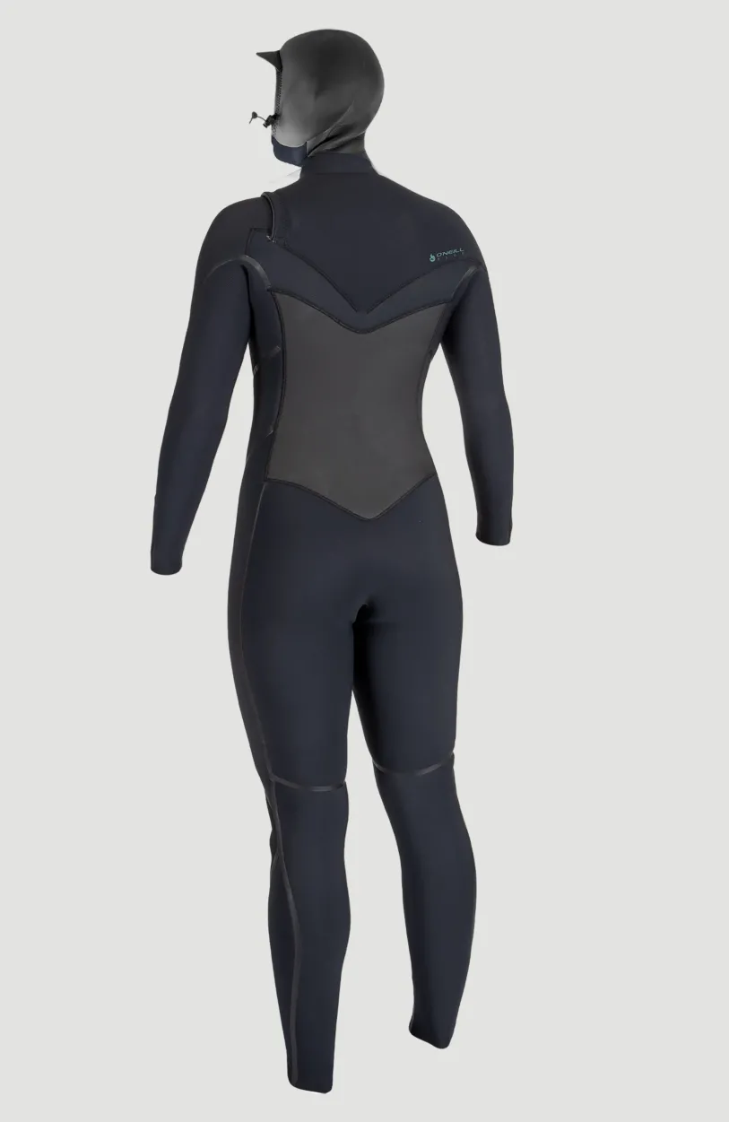 Online O’Neill Psycho Tech 6/4mm Chest Zip Full Wetsuit Met Kap | BLACK/BLACK