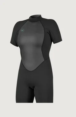 Clearance O’Neill Reactor-2 2mm Back Zip Shortsleeve Spring Wetsuit | BLACK/BLACK