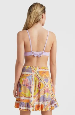 O’Neill Rokje Lilia Met Smokdetails | Yellow Scarf Print