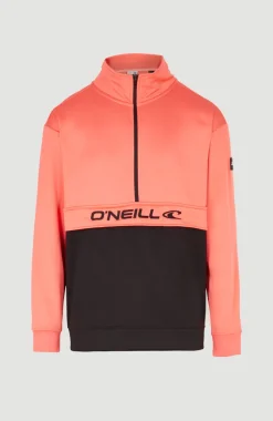 Clearance O’Neill Rutile Solid Half Zip Anorak | Georgia Peach
