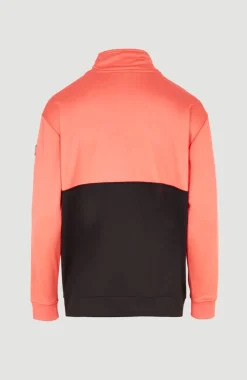 Clearance O’Neill Rutile Solid Half Zip Anorak | Georgia Peach