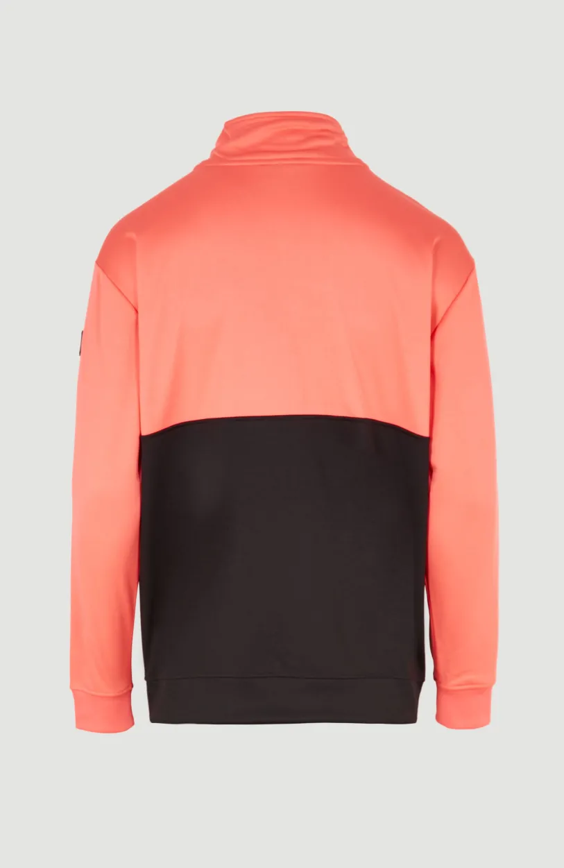 Clearance O’Neill Rutile Solid Half Zip Anorak | Georgia Peach