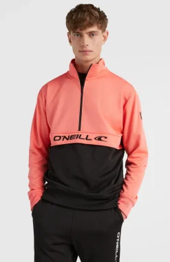 Clearance O’Neill Rutile Solid Half Zip Anorak | Georgia Peach