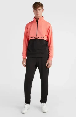 Clearance O’Neill Rutile Solid Half Zip Anorak | Georgia Peach
