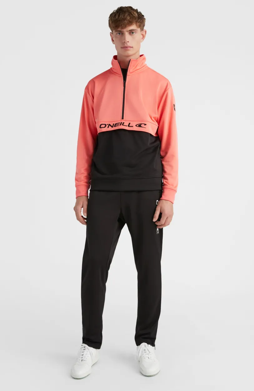 Clearance O’Neill Rutile Solid Half Zip Anorak | Georgia Peach