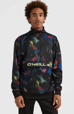 Discount O’Neill Rutile Solid Half Zip Anorak | Black Future Fade