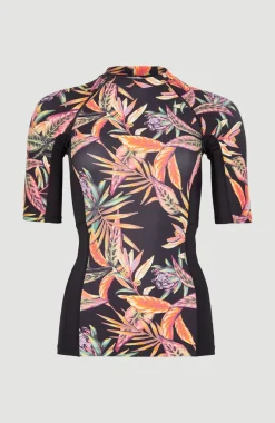 Online O’Neill Shirt Anglet Met Korte Mouwen En Beschermingsfactor UPF 50+ | Black Tropical Flower