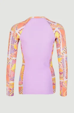 New O’Neill Shirt Anglet Met Lange Mouwen En Beschermingsfactor UPF 50+ | Yellow Scarf Print
