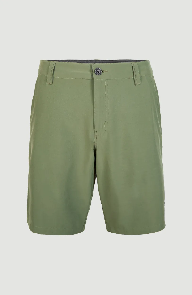 Discount O’Neill Short Hybrid Chino | Deep Lichen Green