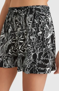Discount O’Neill Short Java Wave Met Hoge Taille | White . Black Comic Seaweed
