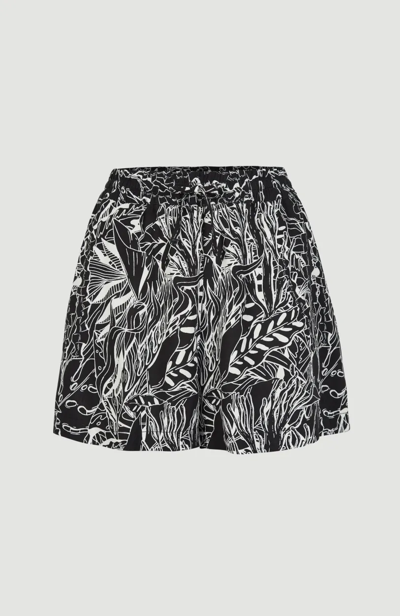 Discount O’Neill Short Java Wave Met Hoge Taille | White . Black Comic Seaweed