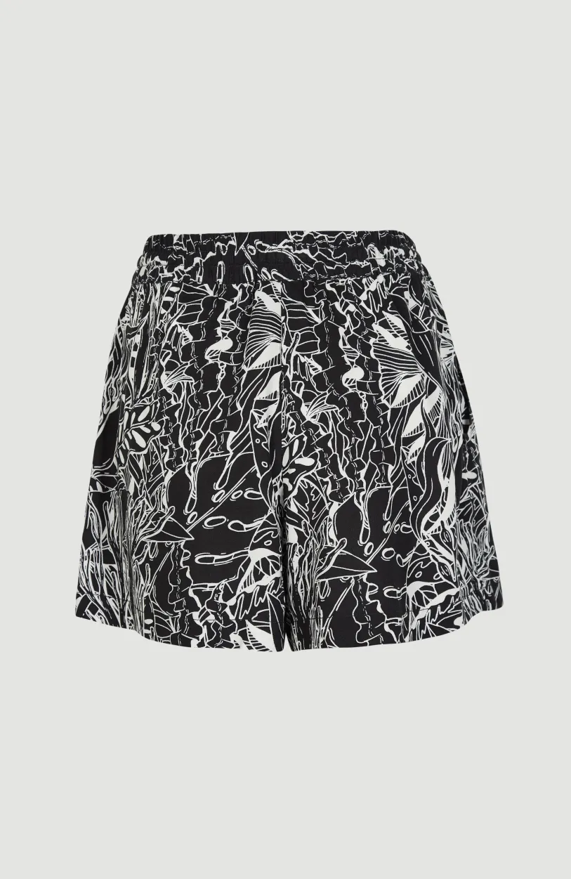 Discount O’Neill Short Java Wave Met Hoge Taille | White . Black Comic Seaweed