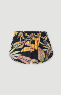 New O’Neill Short Leiko Beach | Black Tropical Flower