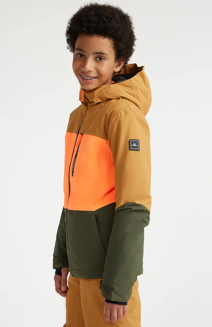 New O’Neill Ski Jas Carbonite | Rich Caramel Colour block