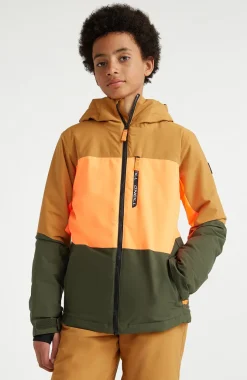 New O’Neill Ski Jas Carbonite | Rich Caramel Colour block