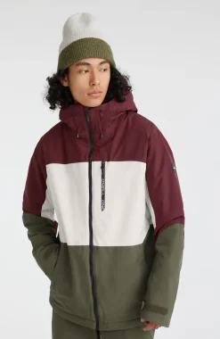 O’Neill Ski Jas Carbonite | Windsor Wine Colour Block