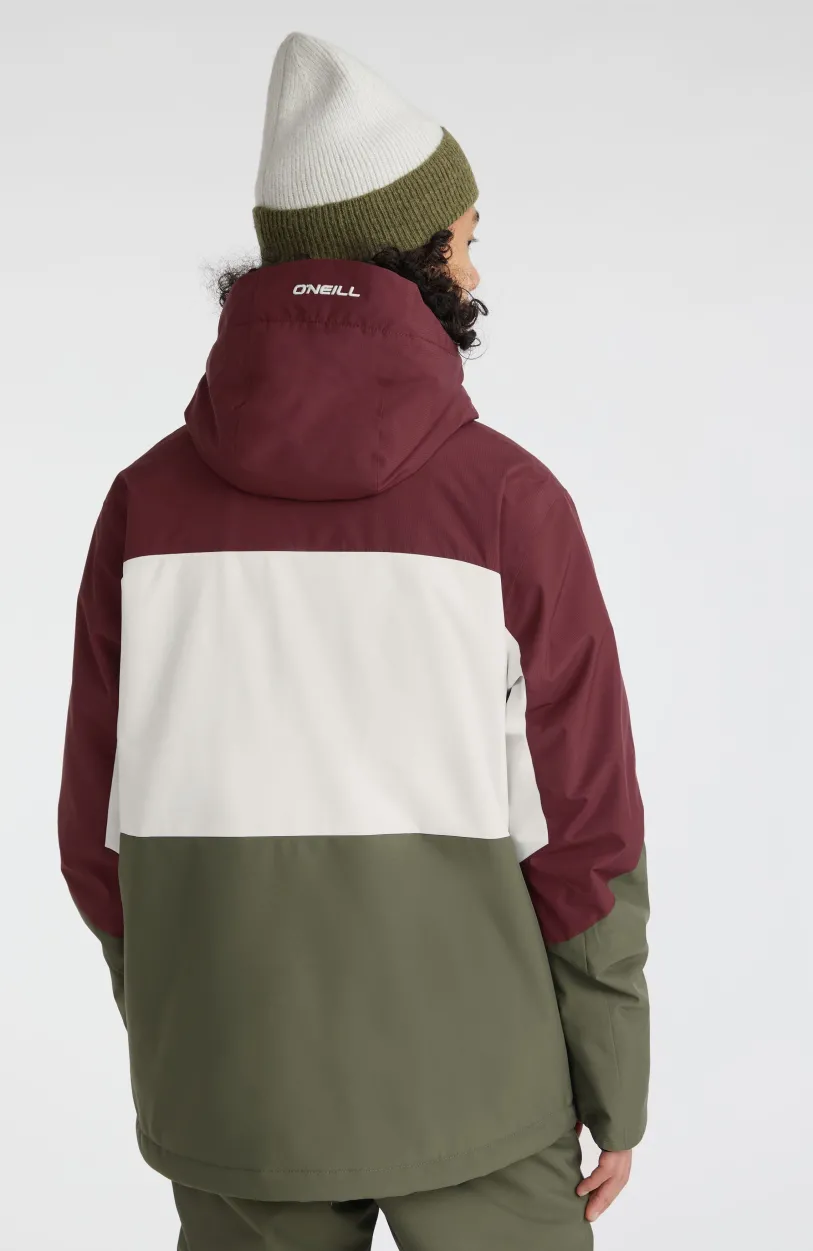 O’Neill Ski Jas Carbonite | Windsor Wine Colour Block