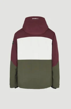 O’Neill Ski Jas Carbonite | Windsor Wine Colour Block